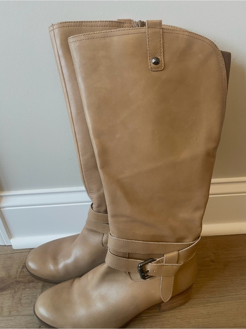 Naturalizer Dev Wide Calf Knee High Riding Boots Coastal Cowgirl CabinCore 9.5